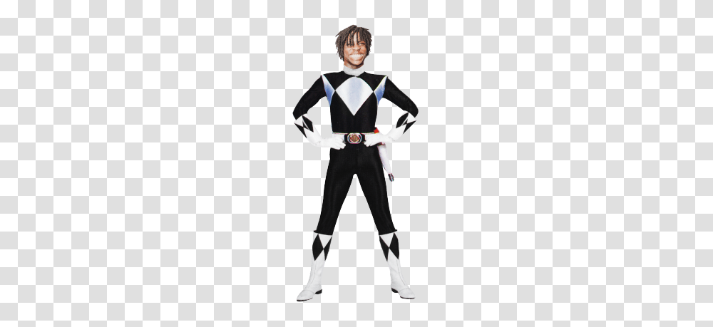Power Rangers Gucci Mane Chief Keef Gbe Sosa Black Power Ranger, Costume, Person, Human, Long Sleeve Transparent Png
