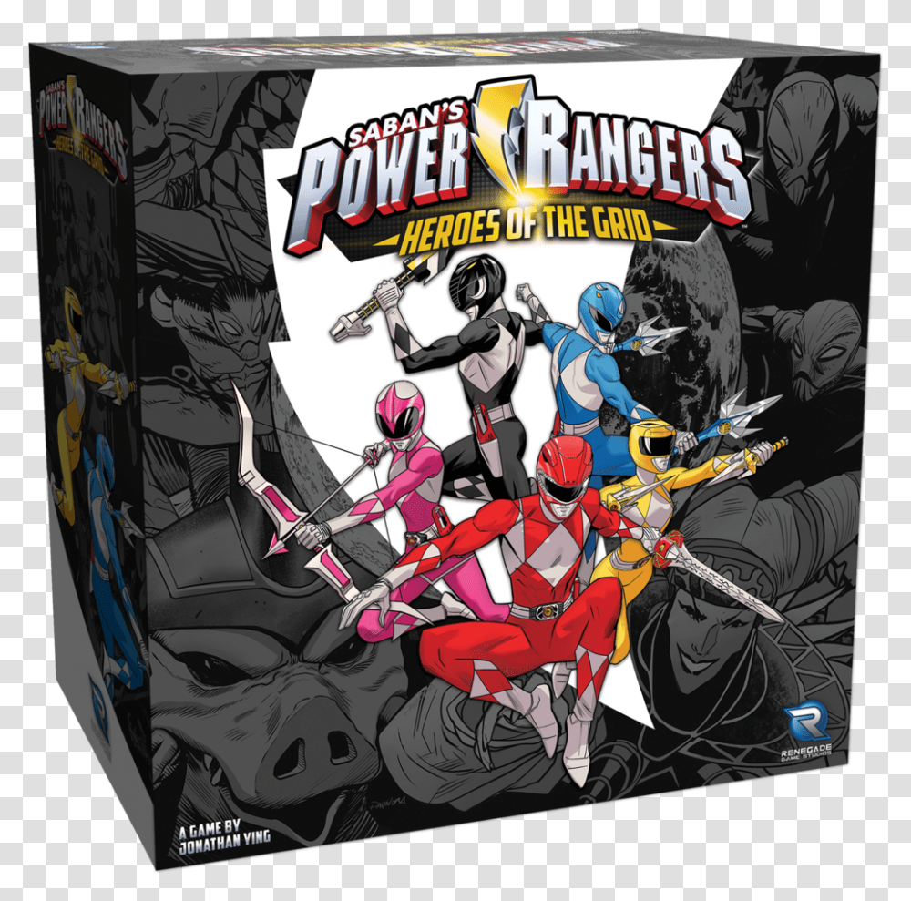 Power Rangers Hereos Of The Grid 3d Rgb, Poster, Advertisement, Person, Human Transparent Png
