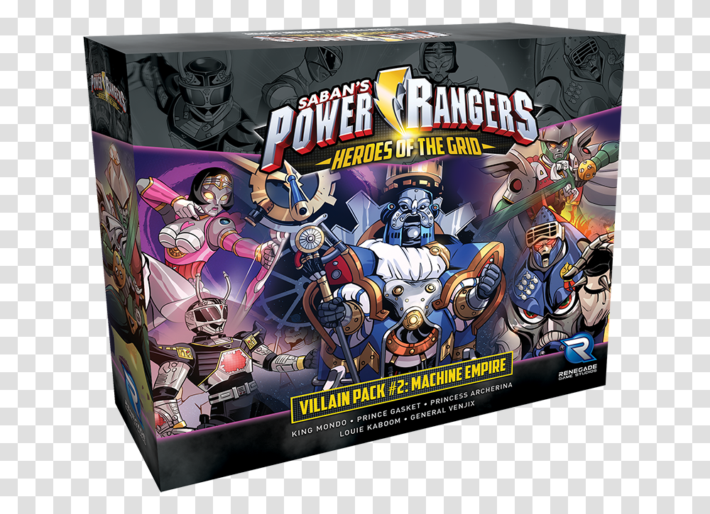 Power Rangers Heroes Of The Grid Villain Pack 2 Preorder - Renegade Game Studios, Poster, Advertisement, Comics, Book Transparent Png