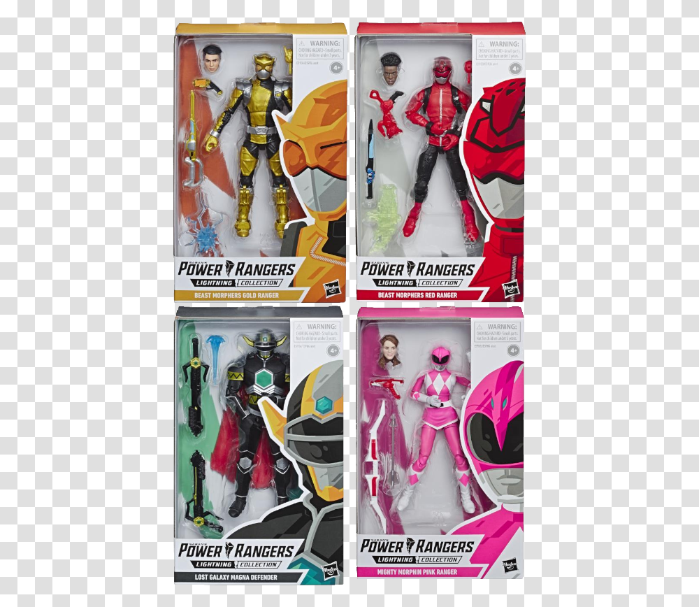 Power Rangers Lightning Collection Wave, Poster, Advertisement, Doll, Toy Transparent Png