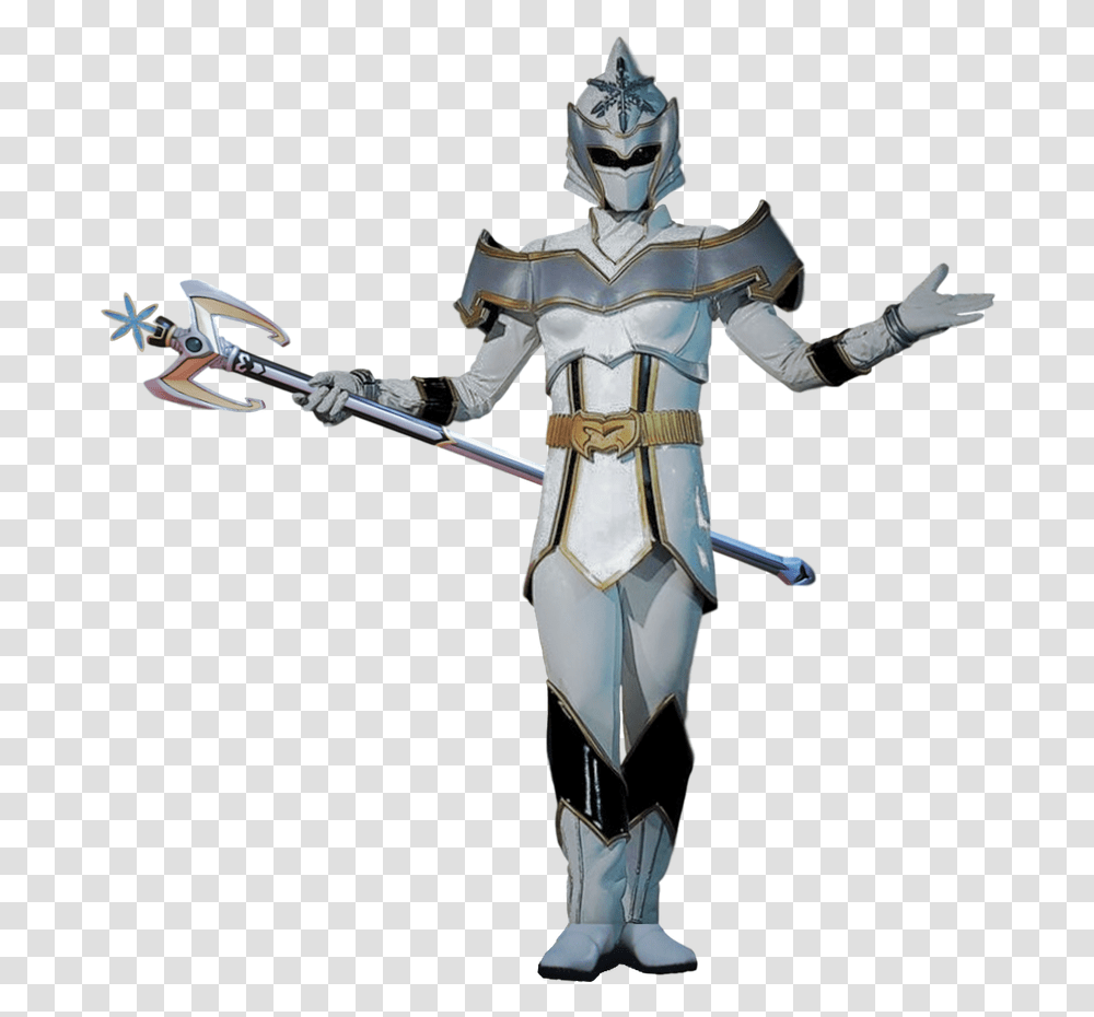 Power Rangers Mystic Force White Ranger, Person, Human, Armor, Sweets Transparent Png
