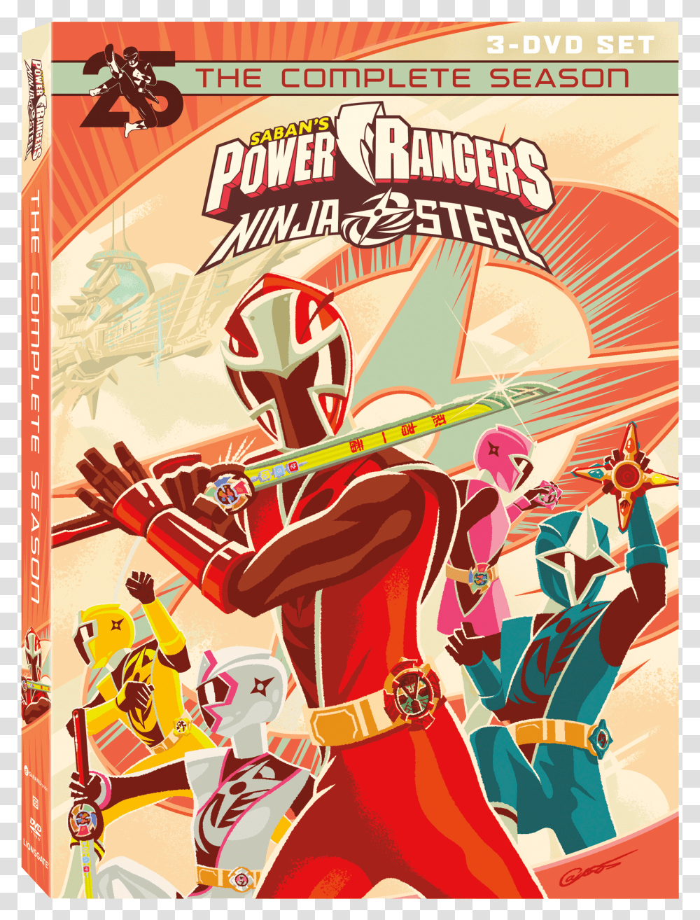 Power Rangers Ninja Steel Dvd Transparent Png