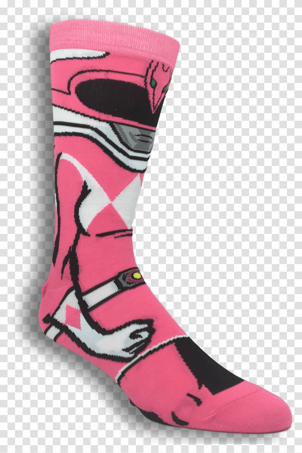 Power Rangers Pink Ranger 360 Socks Sock, Clothing, Apparel, Shoe, Footwear Transparent Png
