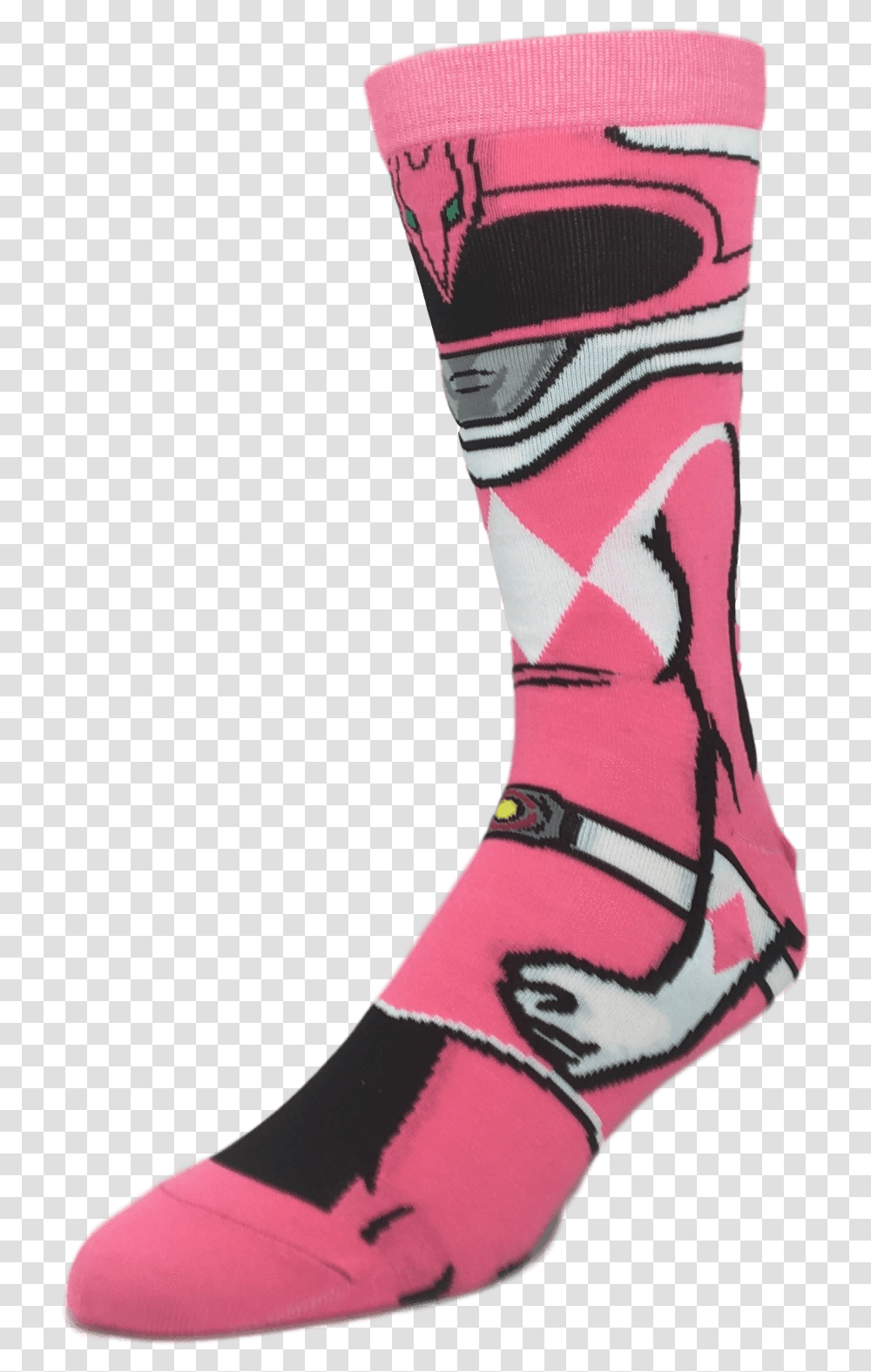 Power Rangers Pink Ranger 360 SocksClass Sock, Apparel, Footwear, Shoe Transparent Png