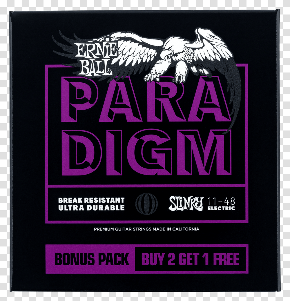 Power Slinky Paradigm Electric Guitar Strings Graphic Design, Poster, Advertisement, Flyer, Paper Transparent Png