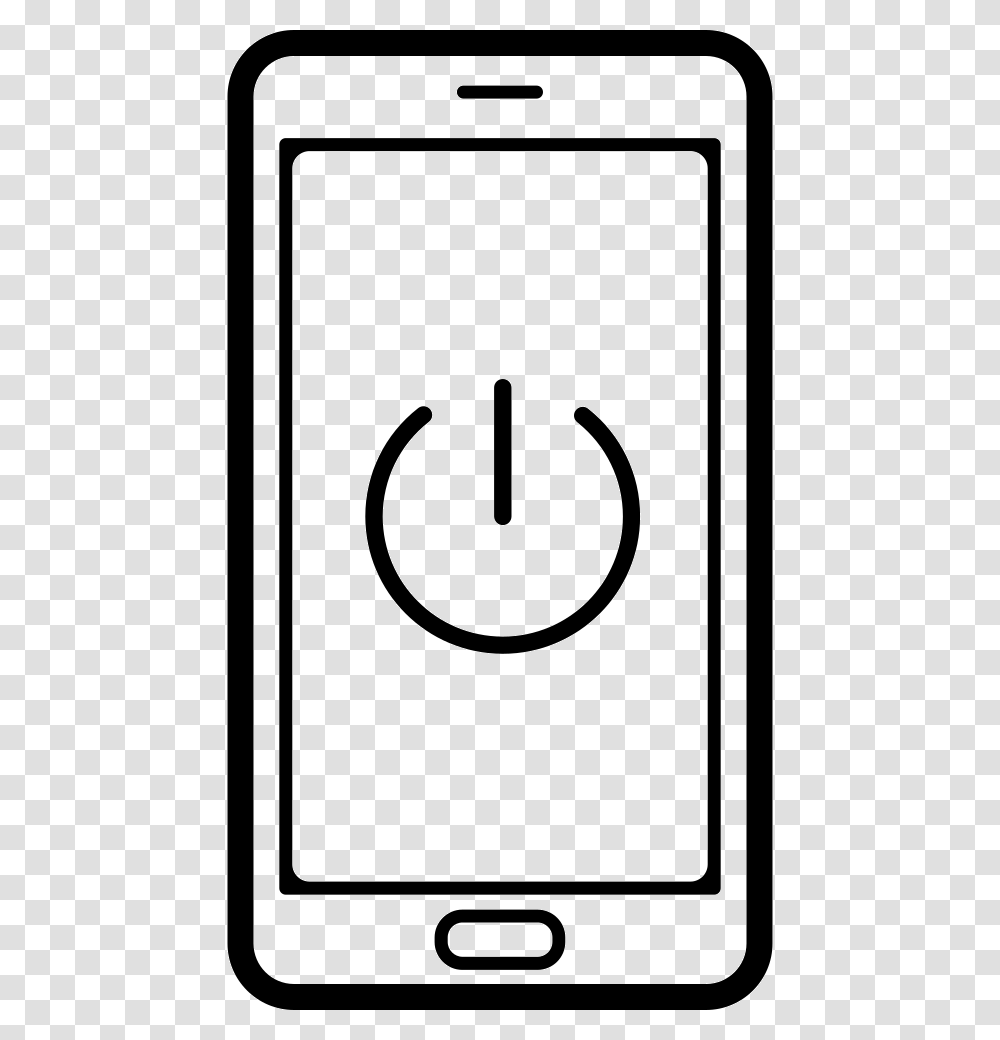 Power Symbol On A Mobile Phone Screen Icon Free Download, Hook, Anchor Transparent Png