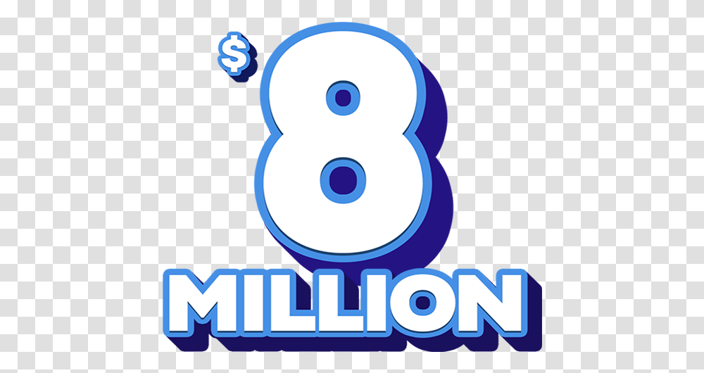 Powerball 8 Million, Number, Alphabet Transparent Png
