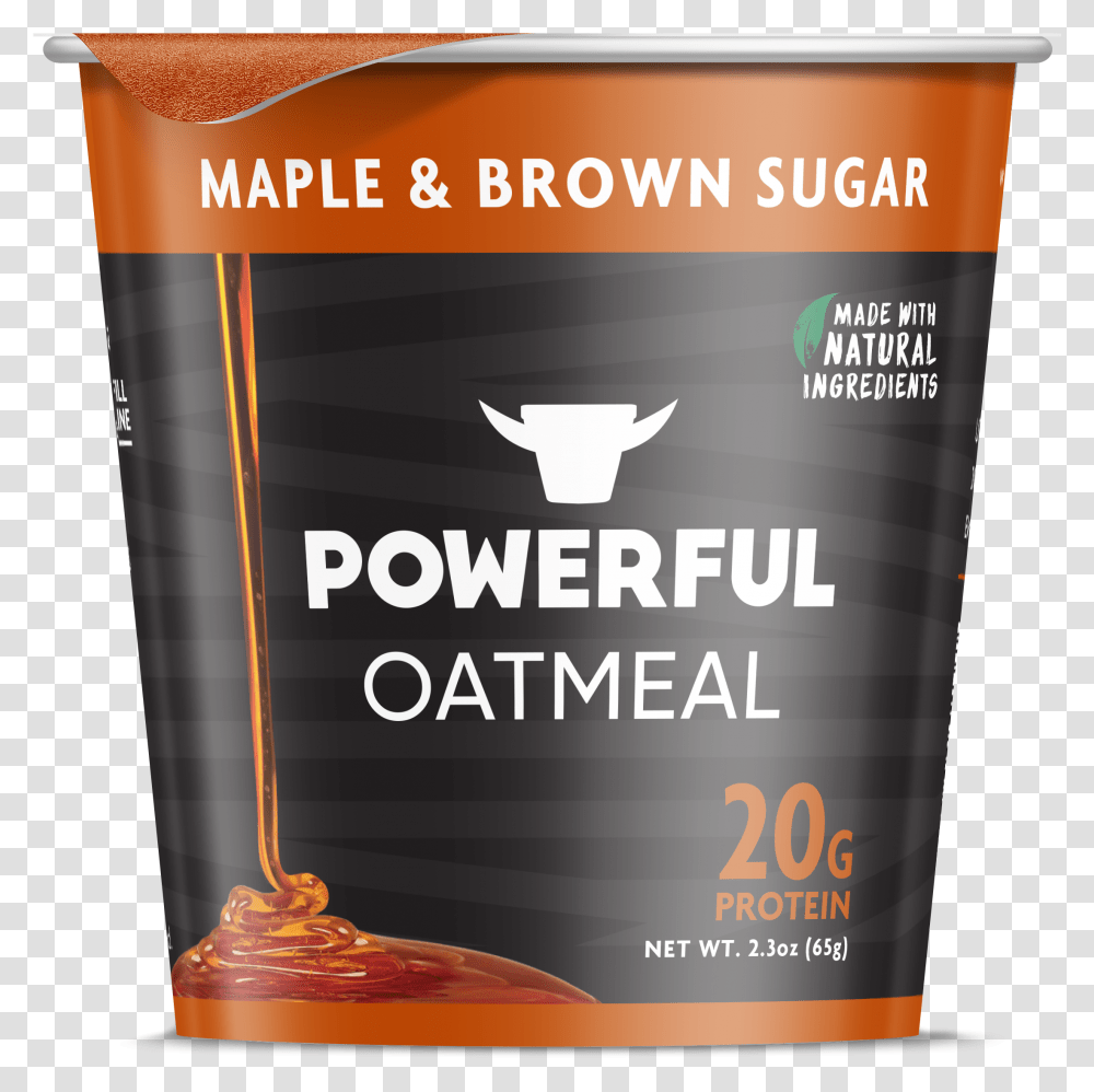 Powerful Oatmeal Maple Brown Sugar, Poster, Advertisement, Paper Transparent Png
