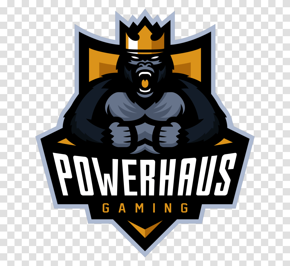 Powerhaus Gaming Logo, Poster, Advertisement, Mammal Transparent Png