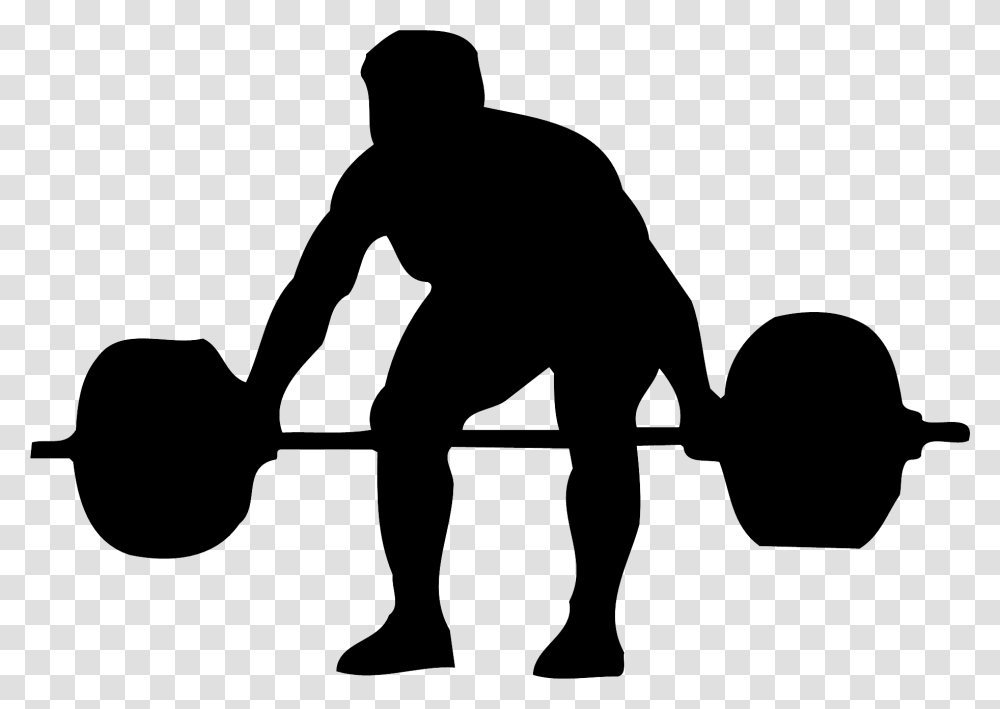 Powerlifting Power Lifting Clip Art, Silhouette, Person, Human, Stencil Transparent Png
