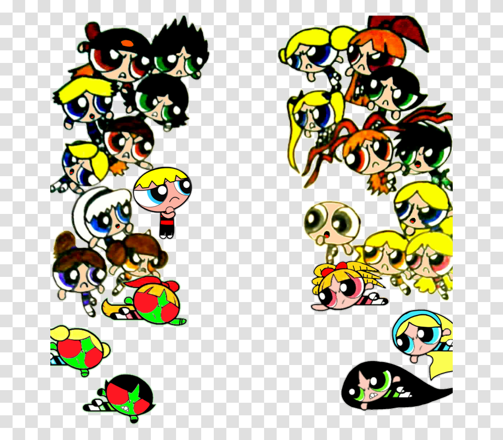 Powerpuff Characters Shocked Powerpuff Characters, Label, Super Mario Transparent Png