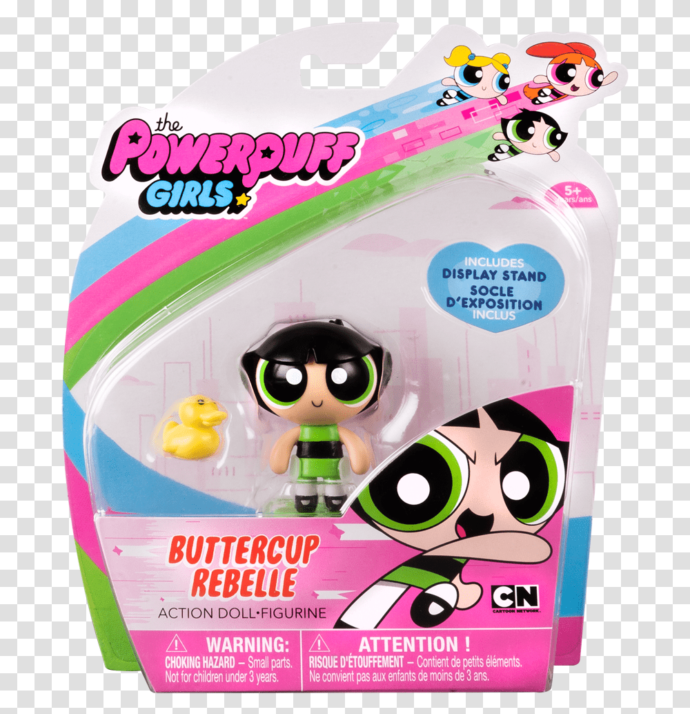 Powerpuff Girls Action Doll Buttercup Power Puff Powerpuff Girl Toys, Gum Transparent Png