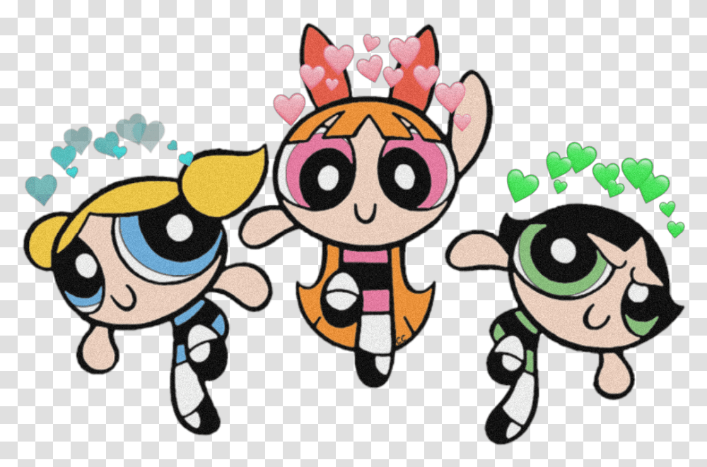 Powerpuffgirls Cute Tumblr Heartcrown Aesthetic Signs As Powerpuff Girls, Drawing, Doodle, Plush, Toy Transparent Png