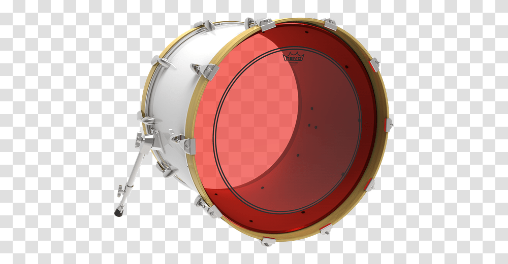 Powerstroke P3 Colortone Red Image Black Bass Drum Head, Helmet, Apparel, Percussion Transparent Png