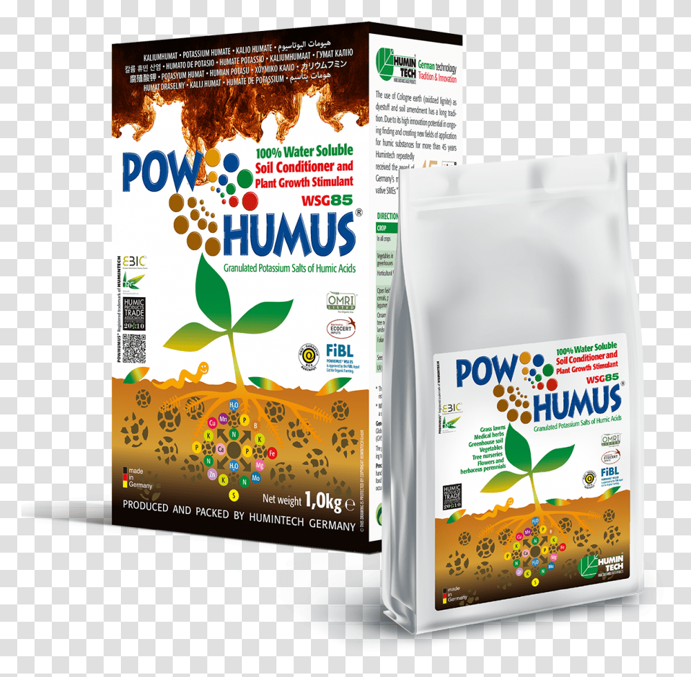 Powhumus Wsg 85 100 Water Soluble Organic Soil Conditioner, Flyer, Poster, Paper, Advertisement Transparent Png