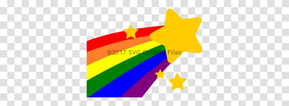 Pp Rainbow Shooting Star Cutting Own, Star Symbol Transparent Png