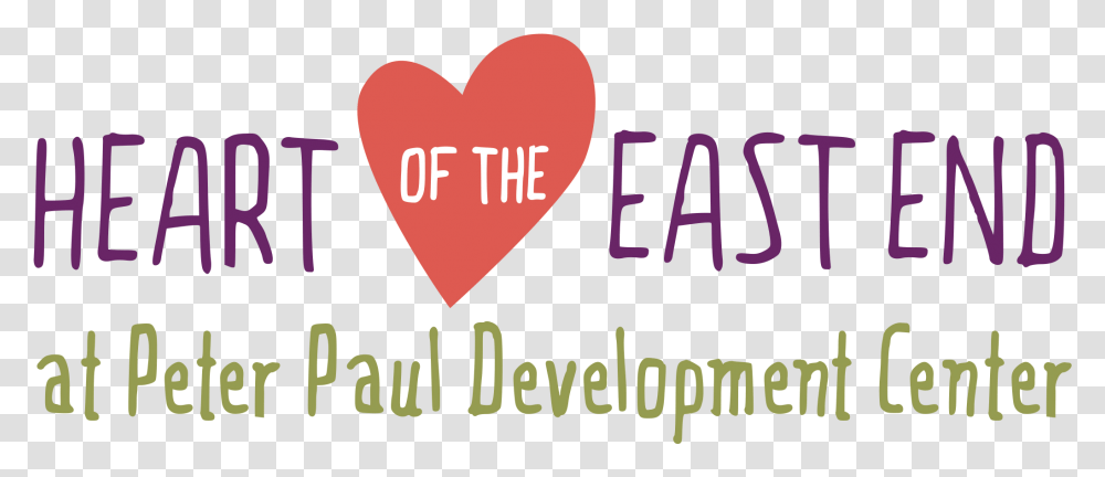 Ppdc Heart Of East End Logo V2 Heart, Face, Word, Label Transparent Png