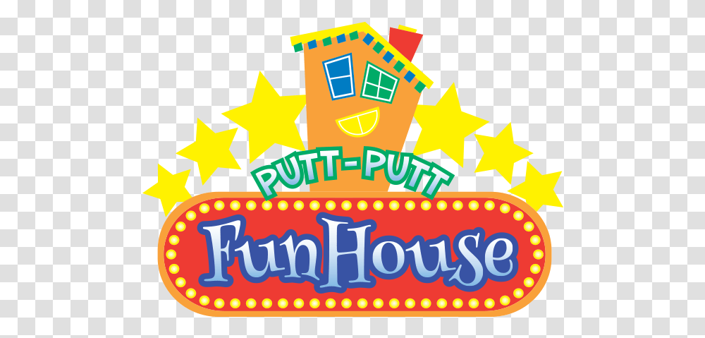 Ppfh Logo 1 1 Putt Putt Fun House Logo, Leisure Activities, Lighting, Crowd, Carnival Transparent Png