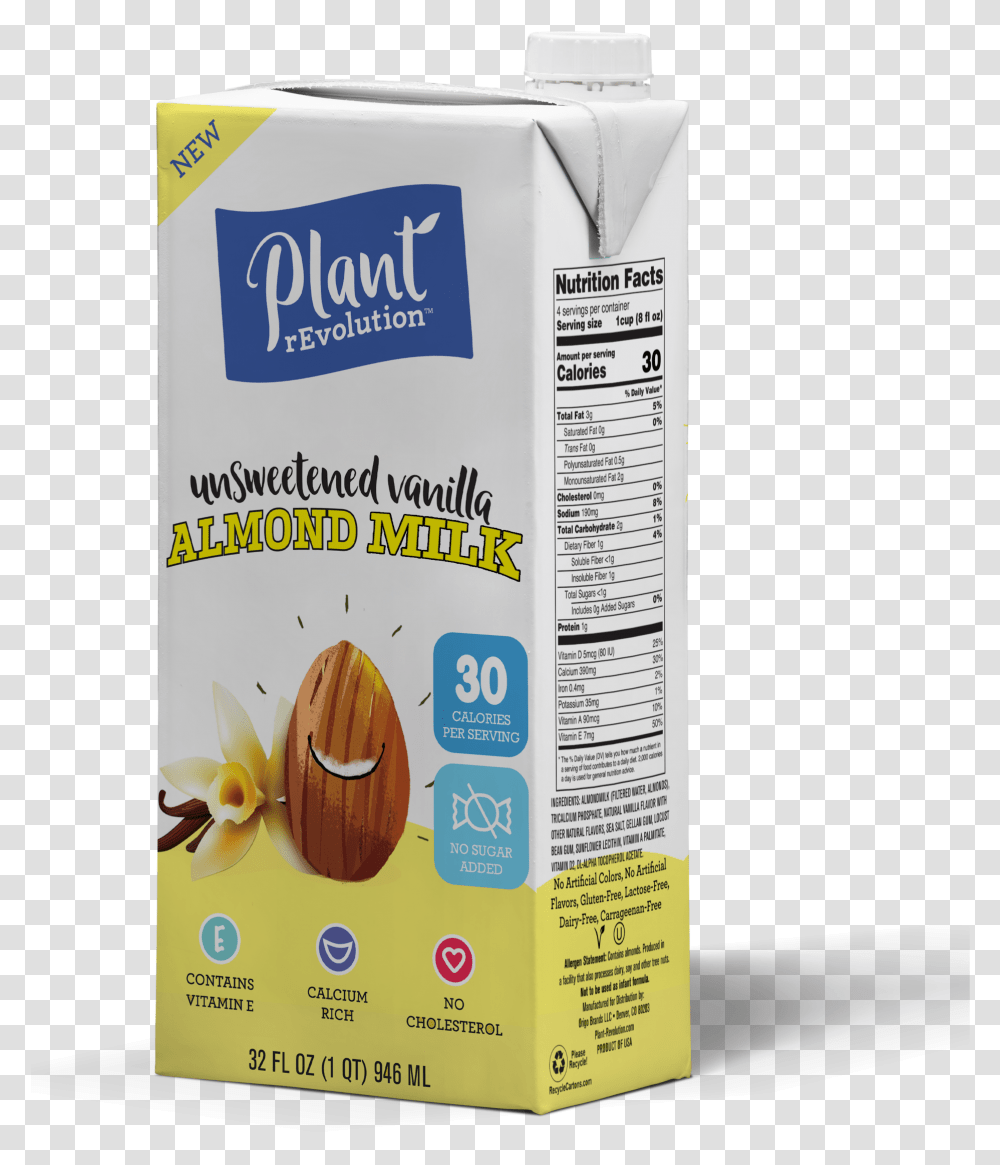 Pr Us Van Unswet Almd 1221 Plant Revolution Almond Milk, Flyer, Poster, Paper, Advertisement Transparent Png