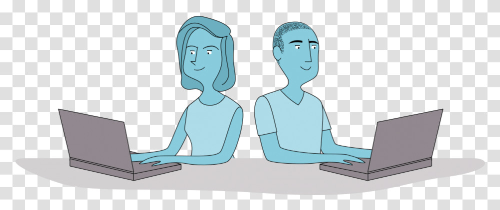 Practice Computer, Person, Sitting, Female, Word Transparent Png
