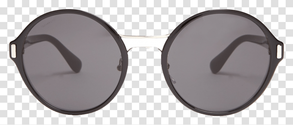 Prada Eyewear Round Frame Acetate And Metal Sunglasses Goggles, Accessories, Accessory Transparent Png