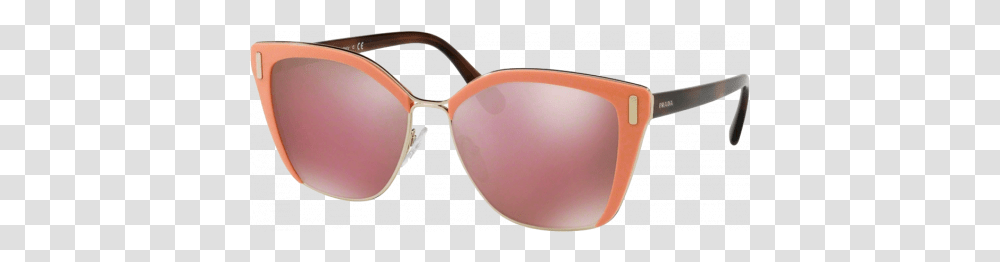 Prada Spr56t Pinkpale Gold Pink Mirror Prada 57mm Gold Pink Sunglasses, Accessories, Accessory, Goggles Transparent Png