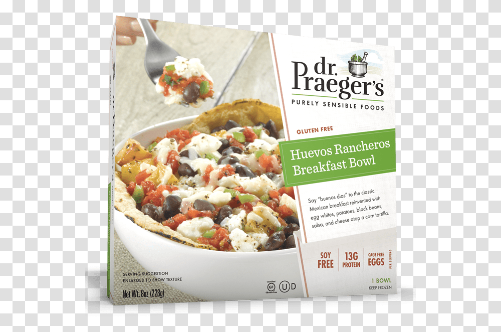 Praeger S Huevos Rancheros Breakfast Bowl Package Dr., Advertisement, Poster, Flyer, Paper Transparent Png