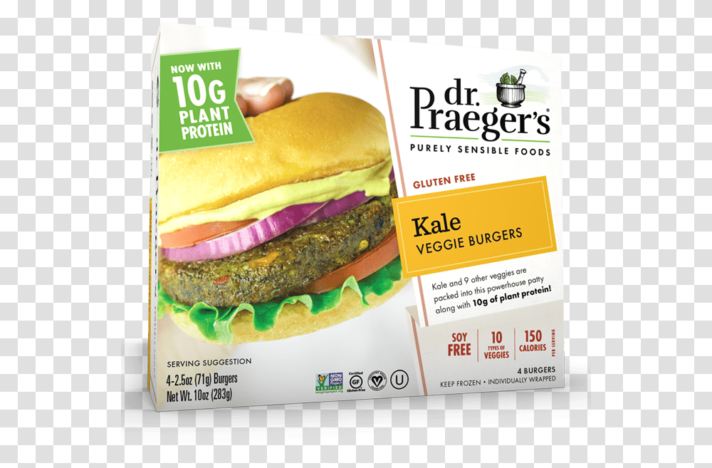 Praeger S Kale Veggie Burgers Package Chili Dog, Advertisement, Flyer, Poster, Paper Transparent Png