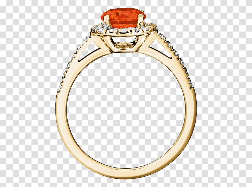 Prague Fire Opal Orange In Yellow Gold Engagement Ring, Jewelry, Accessories, Accessory, Diamond Transparent Png