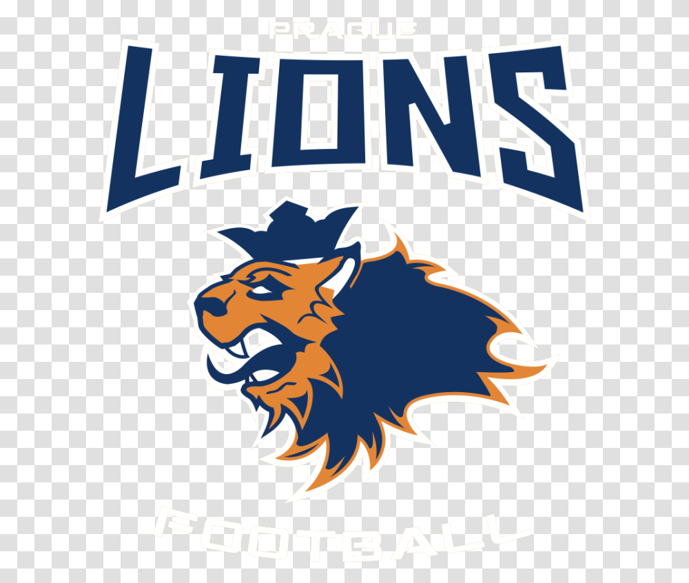 Prague Lions American Football Clubs In Sports Prague Lions, Poster, Logo, Symbol, Text Transparent Png