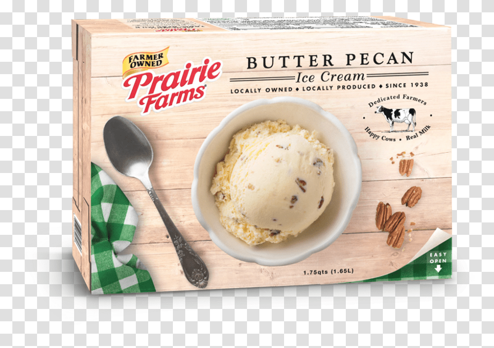 Prairie Farms Ice Cream 56 Oz, Spoon, Cutlery, Dessert, Food Transparent Png