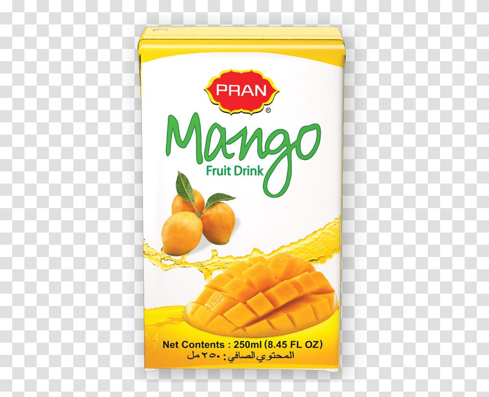 Pran Mango Fruit Drink 250ml Download Pran Mango, Plant, Orange, Citrus Fruit, Food Transparent Png