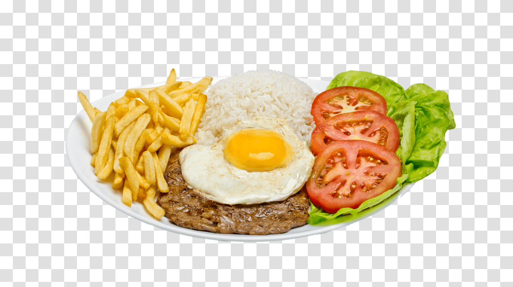 Prato Fried Egg, Food, Fries, Burger, Meal Transparent Png