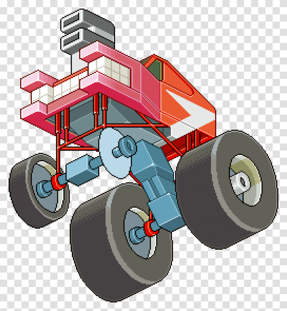 Praxxiz Monster Truck Car, Tire, Wheel, Machine, Vehicle Transparent Png