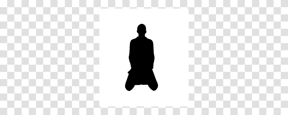 Pray Silhouette, Person, Human, Standing Transparent Png