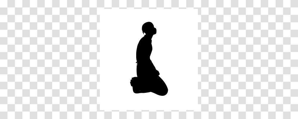 Pray Kneeling, Person, Human, Silhouette Transparent Png