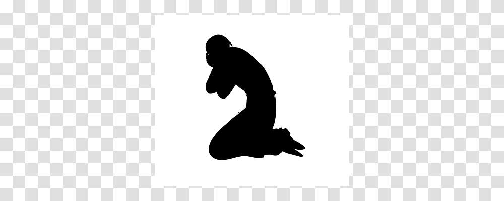 Pray Kneeling, Person, Human, Silhouette Transparent Png