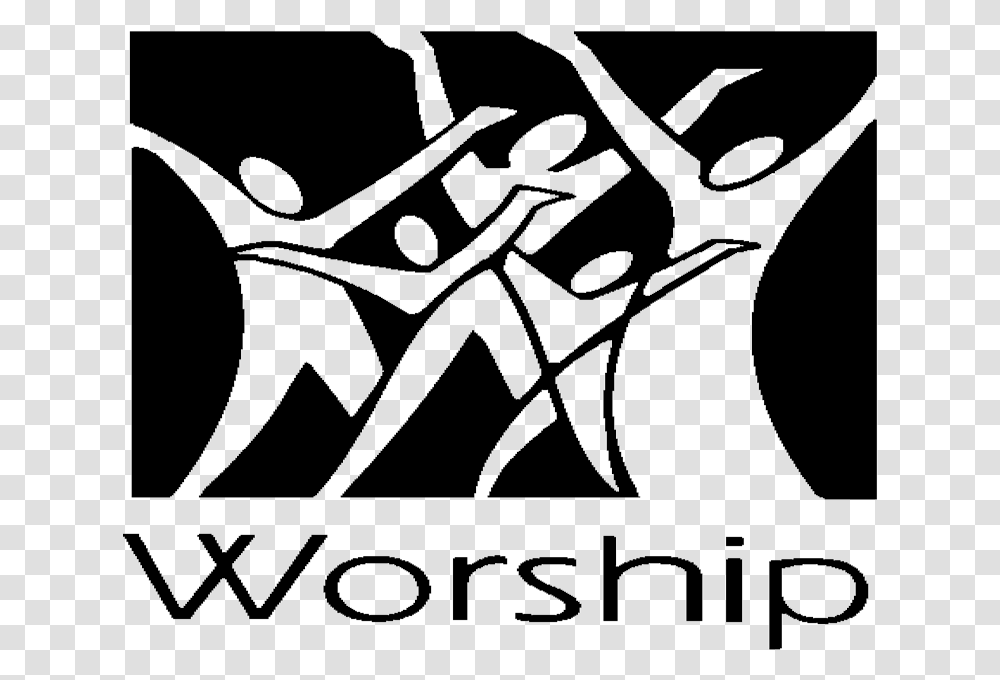 Pray Clipart Worship Worship Graphic Design Black And White, Bow, Alphabet Transparent Png