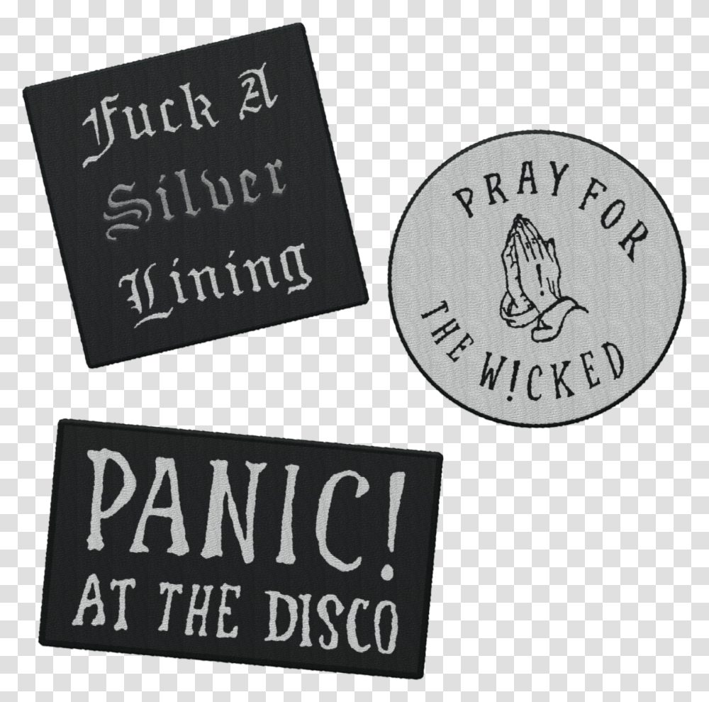 Pray For The Wicked Tour Panic At The Disco Album Black Logo Patch Panic At The Disco, Trademark, Passport Transparent Png