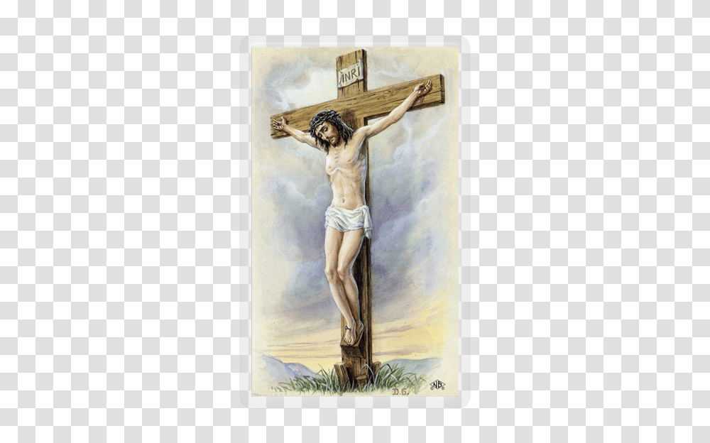 Prayer Before A Crucifix, Person, Human, Cross Transparent Png