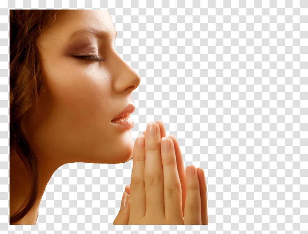 Prayer Woman, Person, Human, Worship, Finger Transparent Png