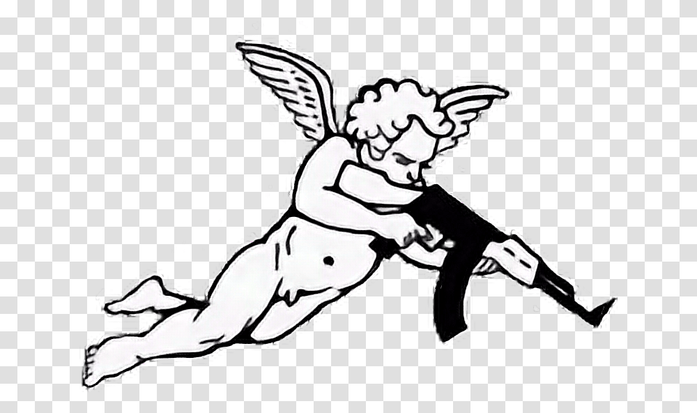 Praying Angel Clip Art Drawing, Person, Human, Cupid, Stencil Transparent Png