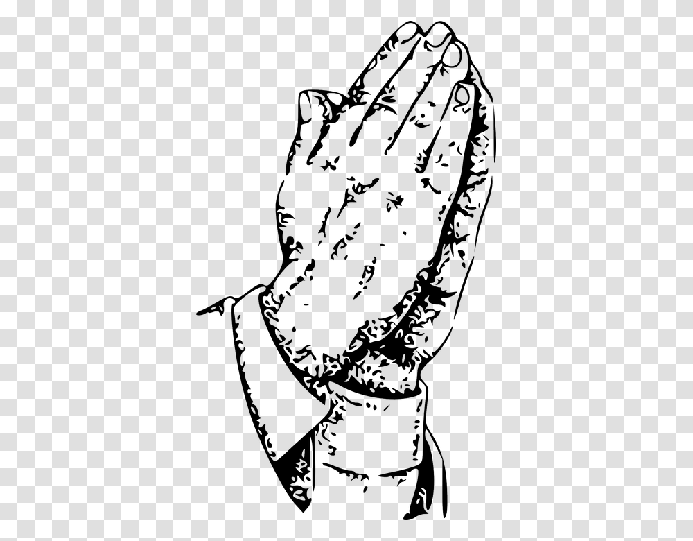 Praying Caricature, Sleeve, Long Sleeve, Person Transparent Png