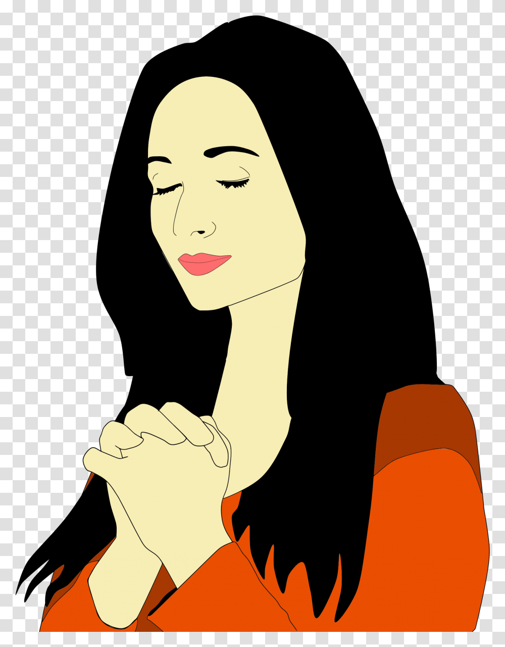 Praying Clipart Gallery Images, Person, Female, Bottle, Woman Transparent Png