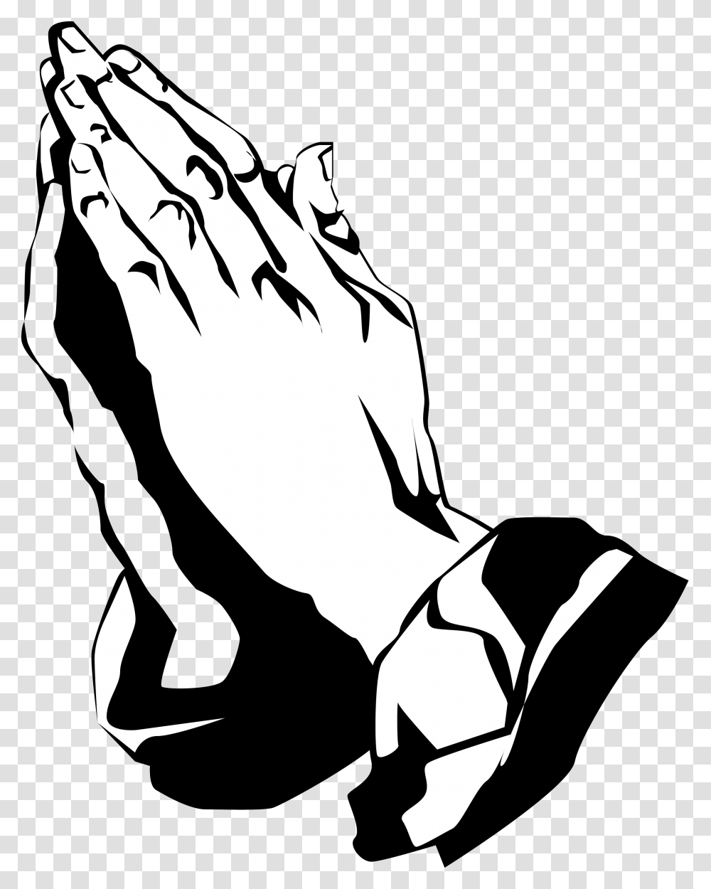 Praying Hands Black Clipart Praying Hands, Person, Silhouette, Stencil, Kneeling Transparent Png