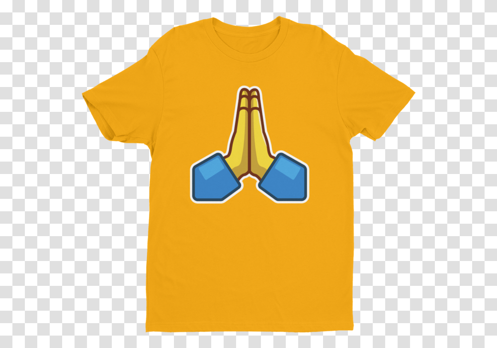 Praying Hands Emoji Short Sleeve Next Level T Shirt T Shirt, Apparel, T-Shirt Transparent Png