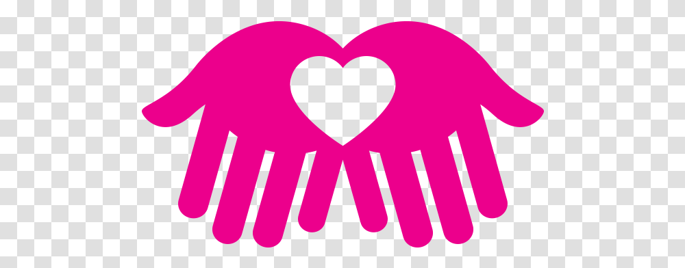 Praying Hands Icon Helping Hand Icon Pink, Heart Transparent Png