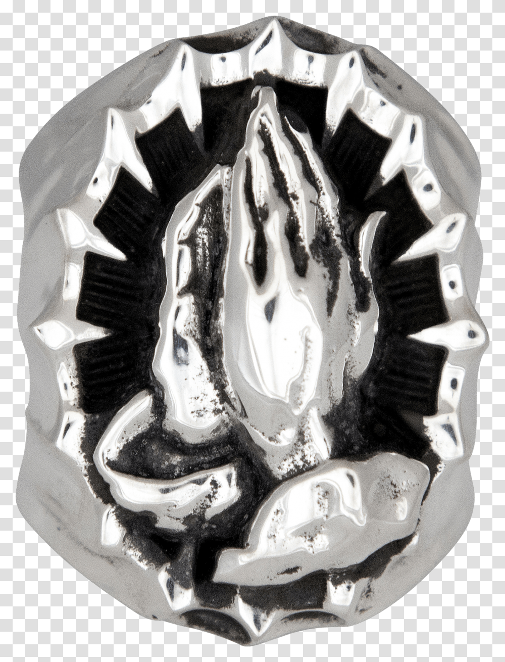 Praying Hands Monochrome, Logo, Trademark, Machine Transparent Png