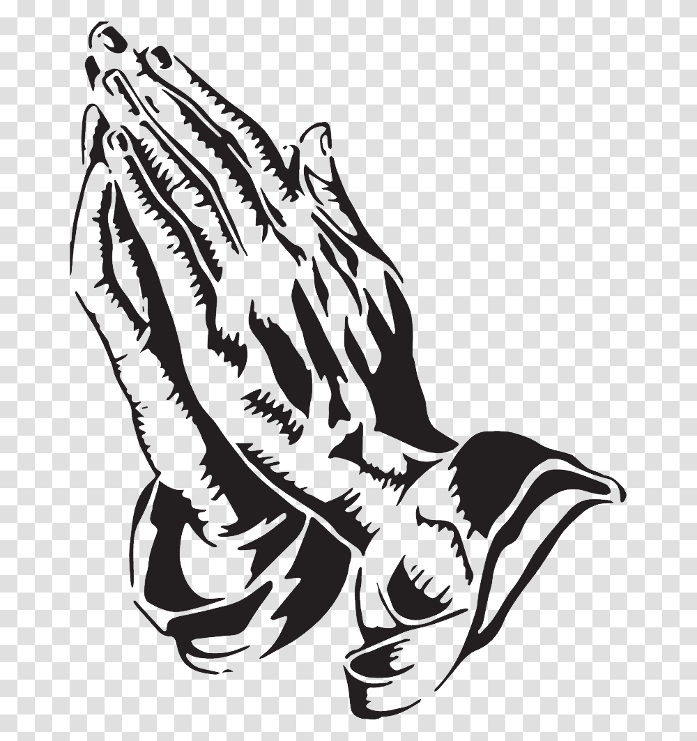 Praying Hands Praying Hands, Stencil, Hook Transparent Png