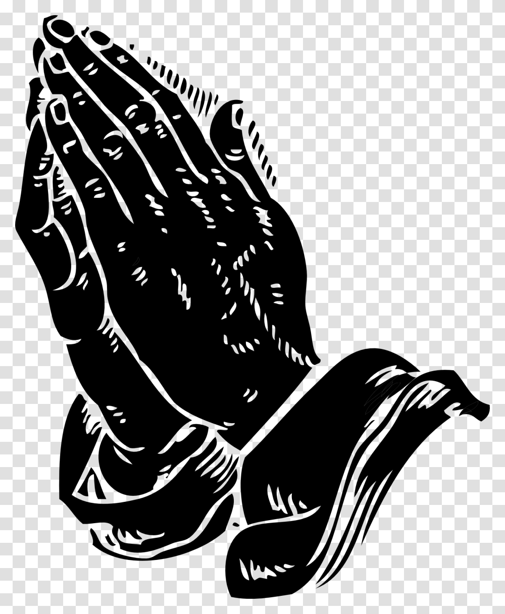 Praying Hands, Religion, Silhouette, Stencil, Worship Transparent Png